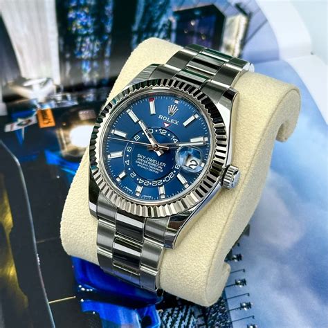 rolex sky blue|Rolex sky dweller 2020 for sale.